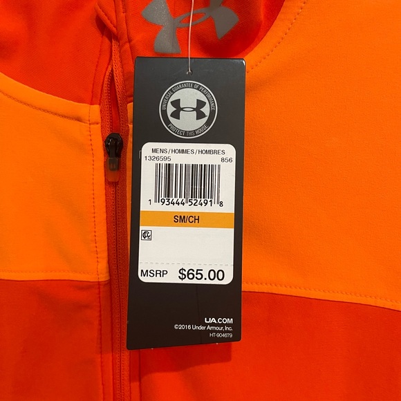 Under Armour Vibrant Orange Half-Zip Top - Picture 2 of 3